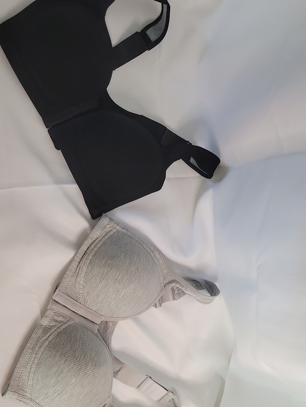 Wireless Comfort Bra - Black & Light Gray